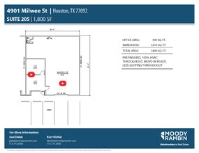 4901 Milwee St, Houston, TX à louer Plan d’étage- Image 1 de 6