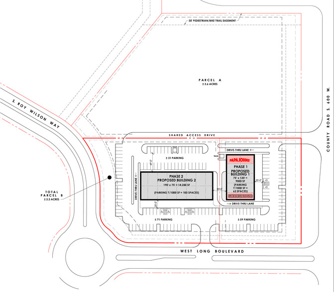 6073 W US Highway 52, New Palestine, IN for lease - Site Plan - Image 2 of 7