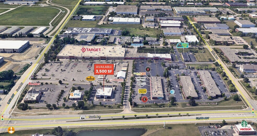 3851-3873 E Main St, St Charles, IL à louer - Aérien - Image 1 de 11