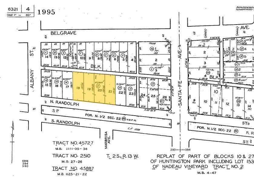 2231 Randolph St, Huntington Park, CA à louer - Plan cadastral - Image 3 de 9