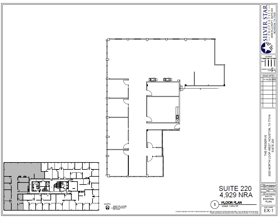 2000 N Loop Fwy W, Houston, TX à louer Plan d  tage- Image 1 de 1