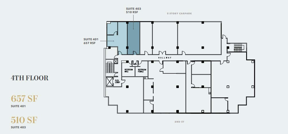 340 E 2nd St, Los Angeles, CA à louer Plan d’étage- Image 1 de 1