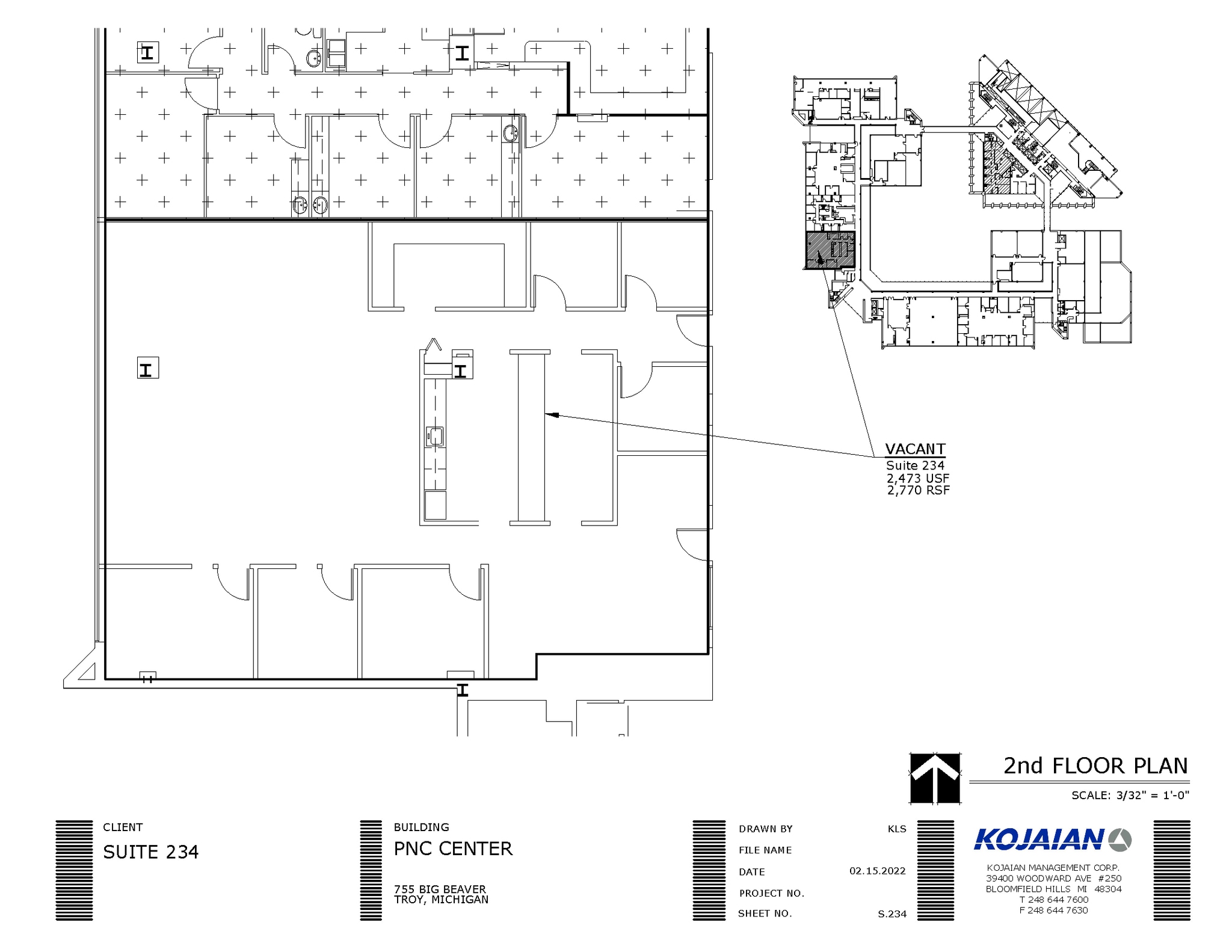 755 W Big Beaver Rd, Troy, MI for lease Floor Plan- Image 1 of 1