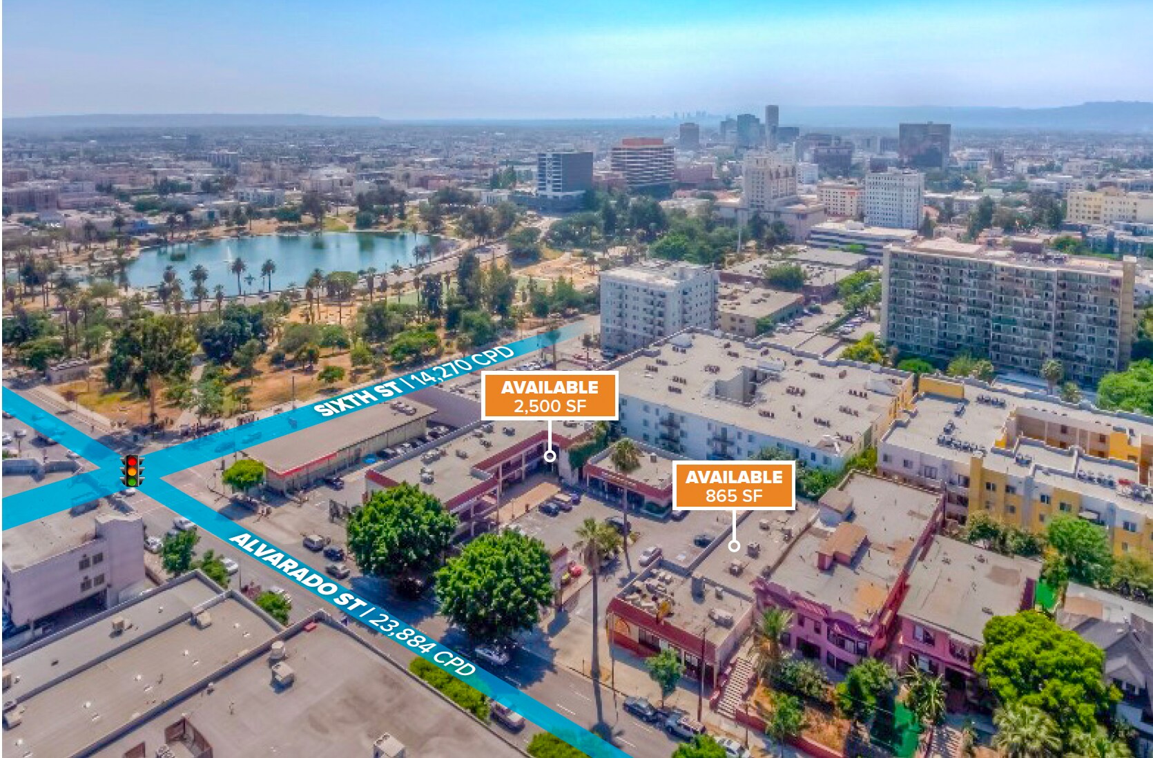 505-545 S Alvarado St, Los Angeles, CA for lease Aerial- Image 1 of 9