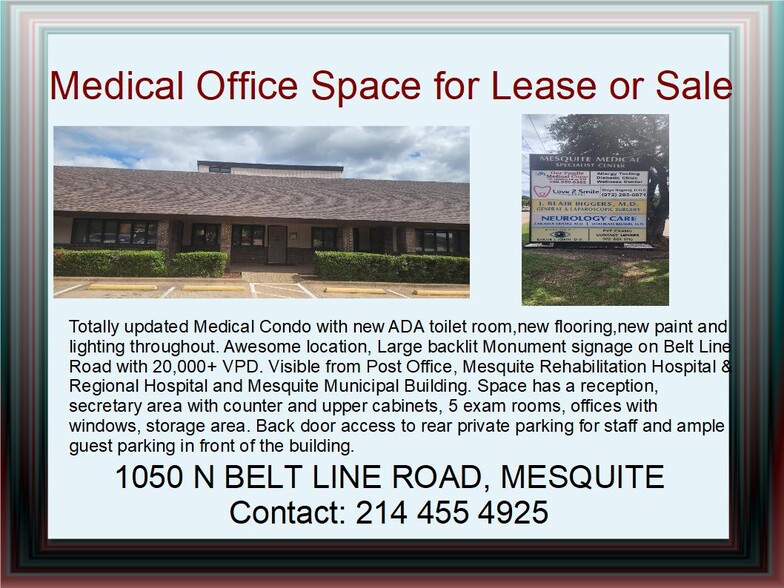1050 N Belt Line Rd, Mesquite, TX for lease - Building Photo - Image 2 of 16