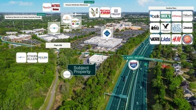 12035 Park Rd, Pineville, NC - Aerial  map view