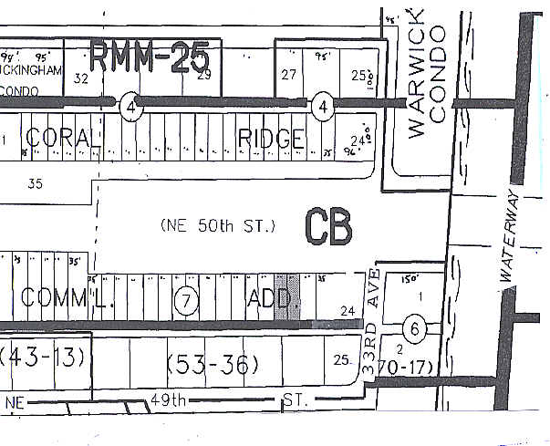 3085-3093 E Commercial Blvd, Fort Lauderdale, FL à vendre - Plan cadastral - Image 2 de 2