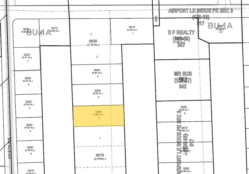 2350 NW 96th Ave, Doral, FL à louer - Plan cadastral - Image 2 de 5