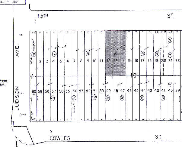 2120 W 15th St, Long Beach, CA for lease - Plat Map - Image 2 of 3