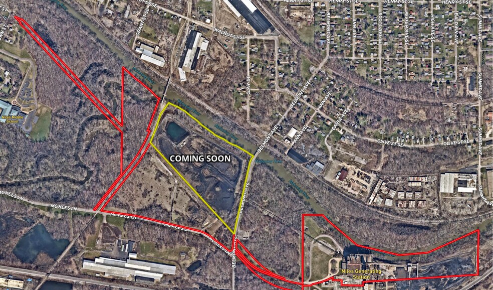 1047 Belmont Ave, Niles, OH for sale - Aerial - Image 1 of 4