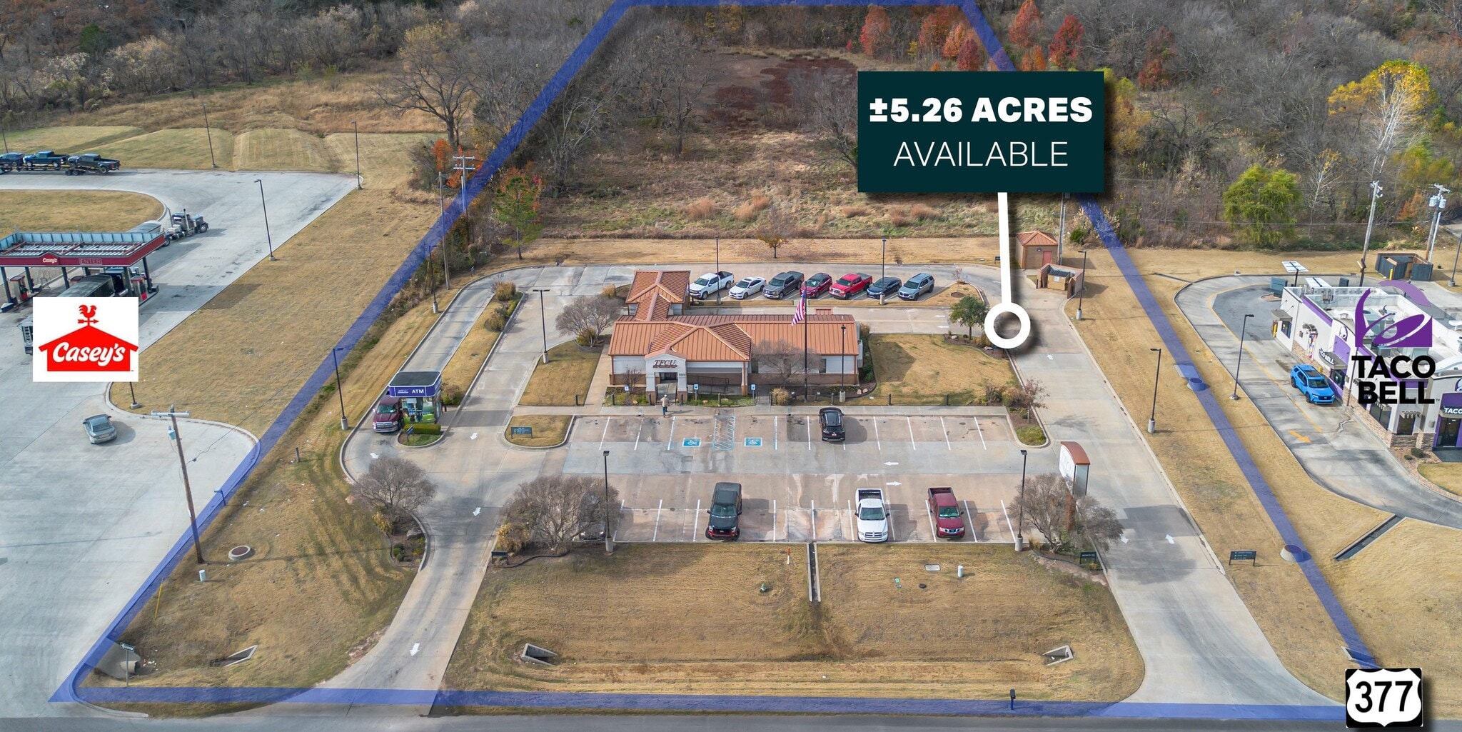 2221 N Milt Phillips Ave, Seminole, OK for sale Aerial- Image 1 of 4