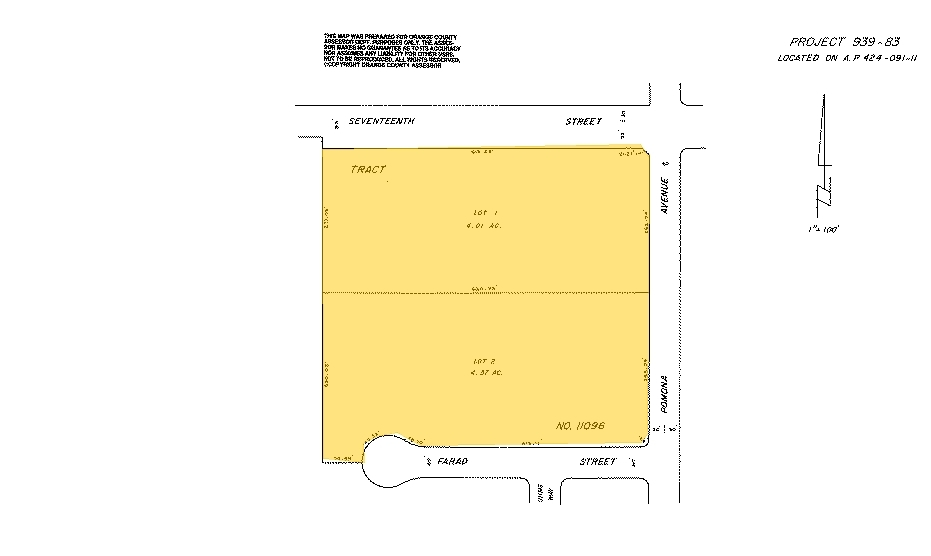 711 W 17th St, Costa Mesa, CA for sale - Plat Map - Image 2 of 80