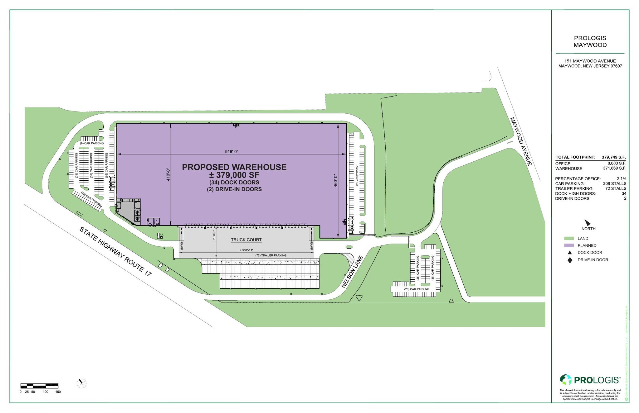 241 State Rt 17 N, Maywood, NJ à louer Plan de site- Image 1 de 2
