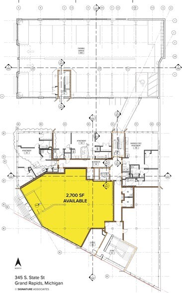 345 State St SE, Grand Rapids, MI à louer - Plan d’étage - Image 2 de 2
