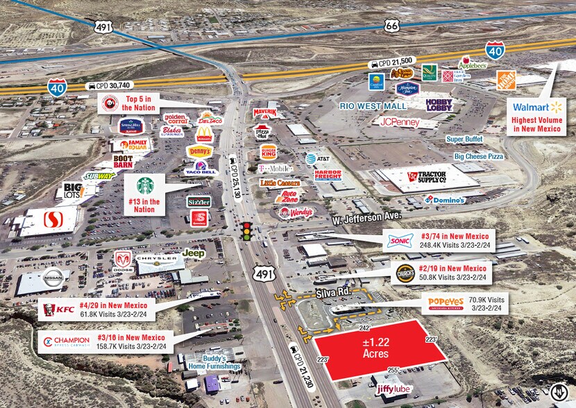 US Highway 491, Gallup, NM à louer - Photo du bâtiment - Image 3 de 5
