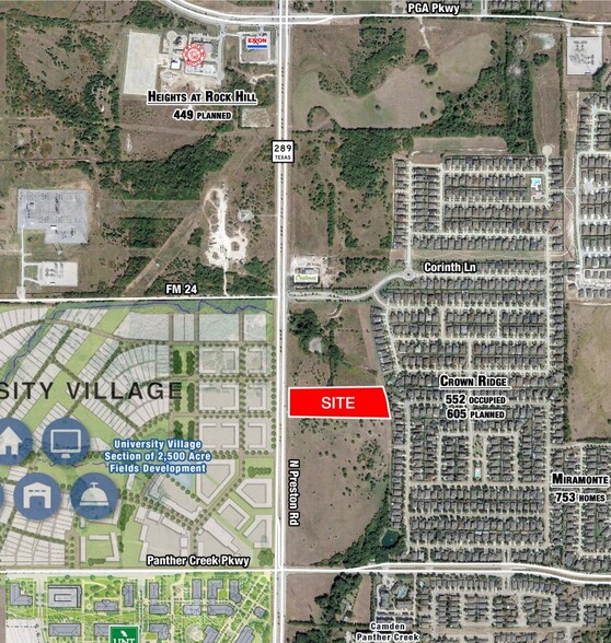 NEQ PRESTON RD & PANTHER CREEK PKY, Frisco, TX à vendre - Photo principale - Image 1 de 1