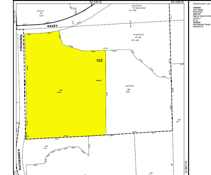 2501 Davey Rd, Woodridge, IL à vendre - Plan cadastral - Image 1 de 1