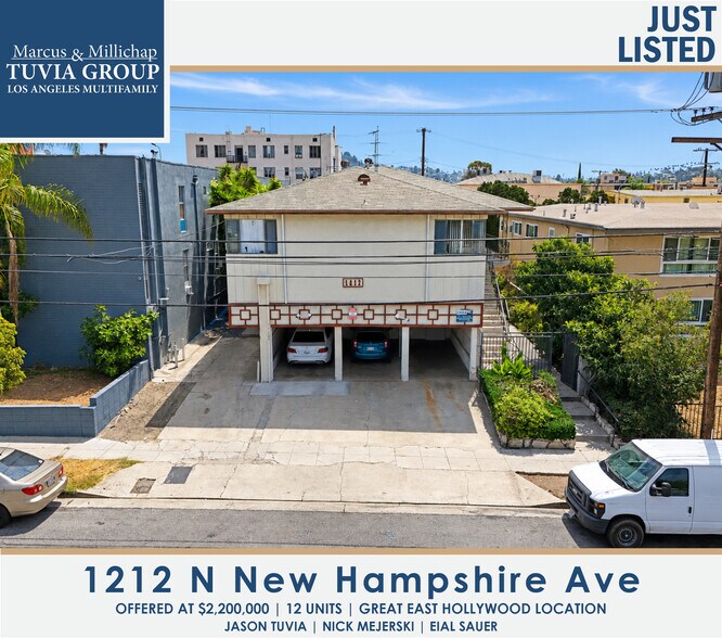 1212 N New Hampshire Ave, Los Angeles, CA à vendre - Photo du bâtiment - Image 1 de 8