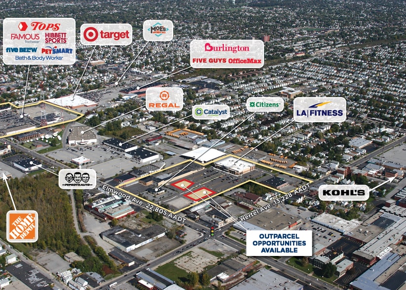 1893 Elmwood Ave, Buffalo, NY for lease - Aerial - Image 2 of 4