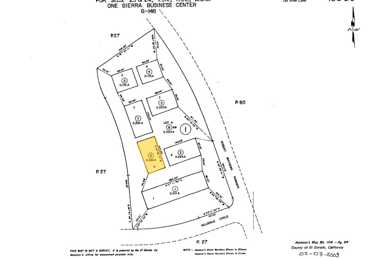 5080 Robert J Mathews Pky, El Dorado Hills, CA for lease - Plat Map - Image 2 of 2