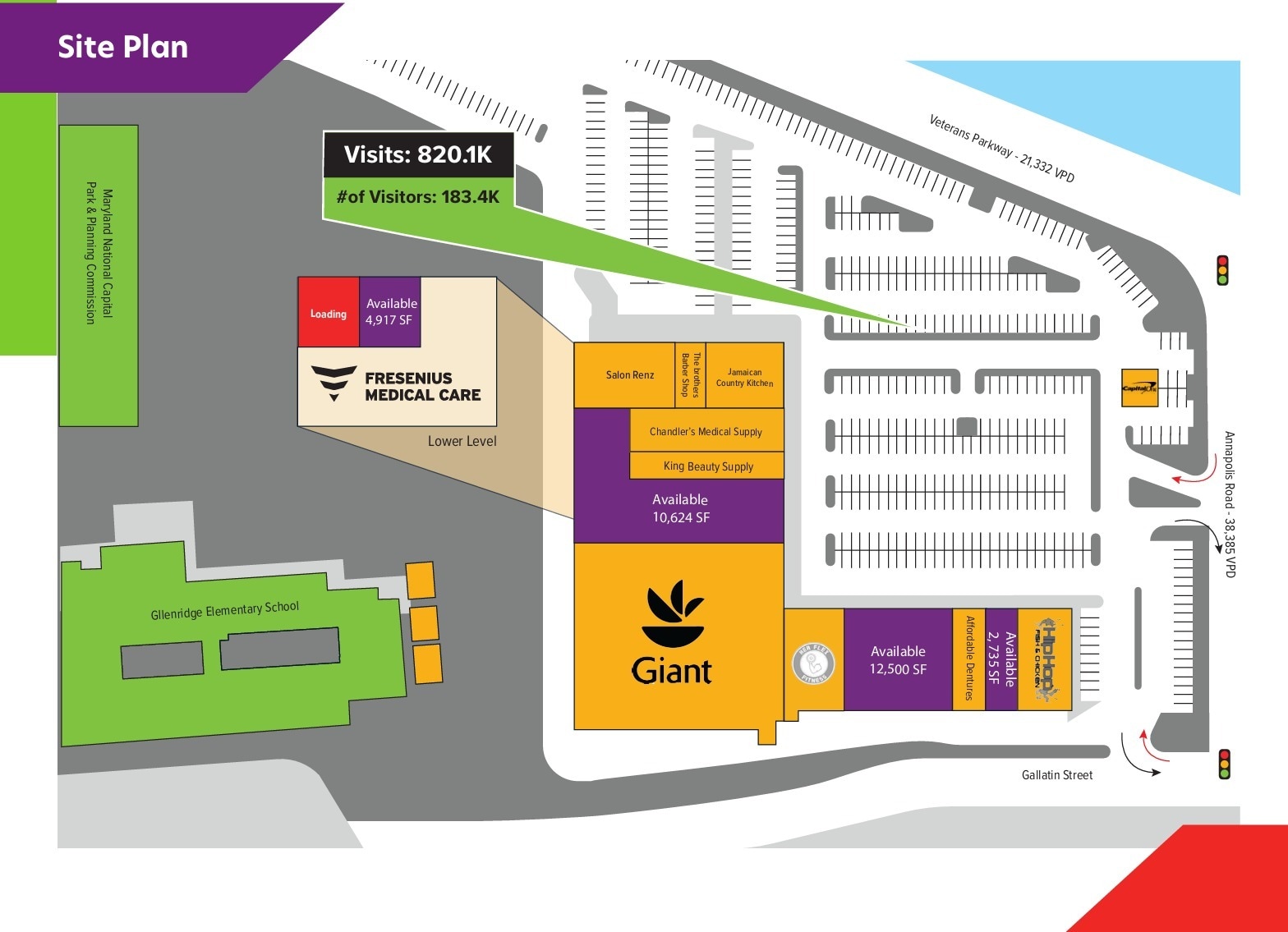 7500-7558 Annapolis Rd, Lanham, MD for lease Site Plan- Image 1 of 1