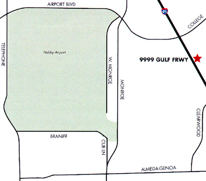 9999 Gulf Fwy, Houston, TX à louer - Plan de site - Image 2 de 5