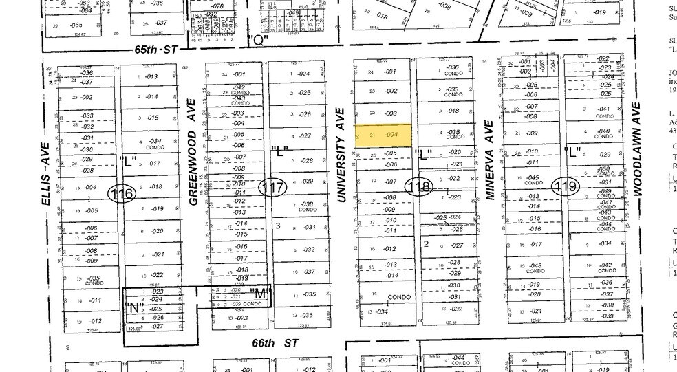 6517 S University Ave, Chicago, IL à vendre - Plan cadastral - Image 2 de 2
