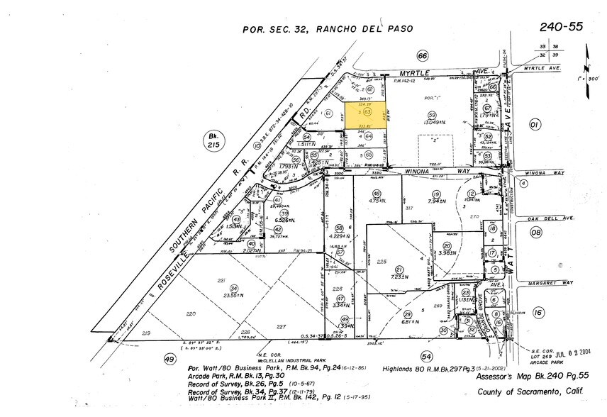 4704 Roseville Rd, North Highlands, CA à louer - Plan cadastral - Image 2 de 5