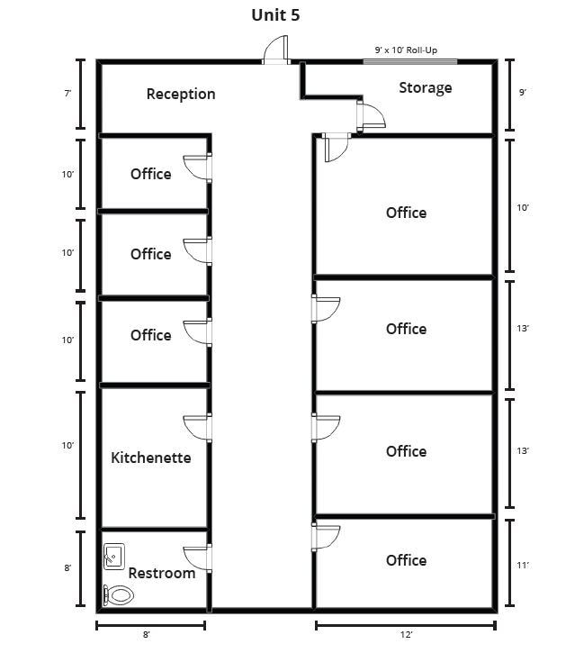 2015 Westwind Dr, Bakersfield, CA for lease Floor Plan- Image 1 of 7