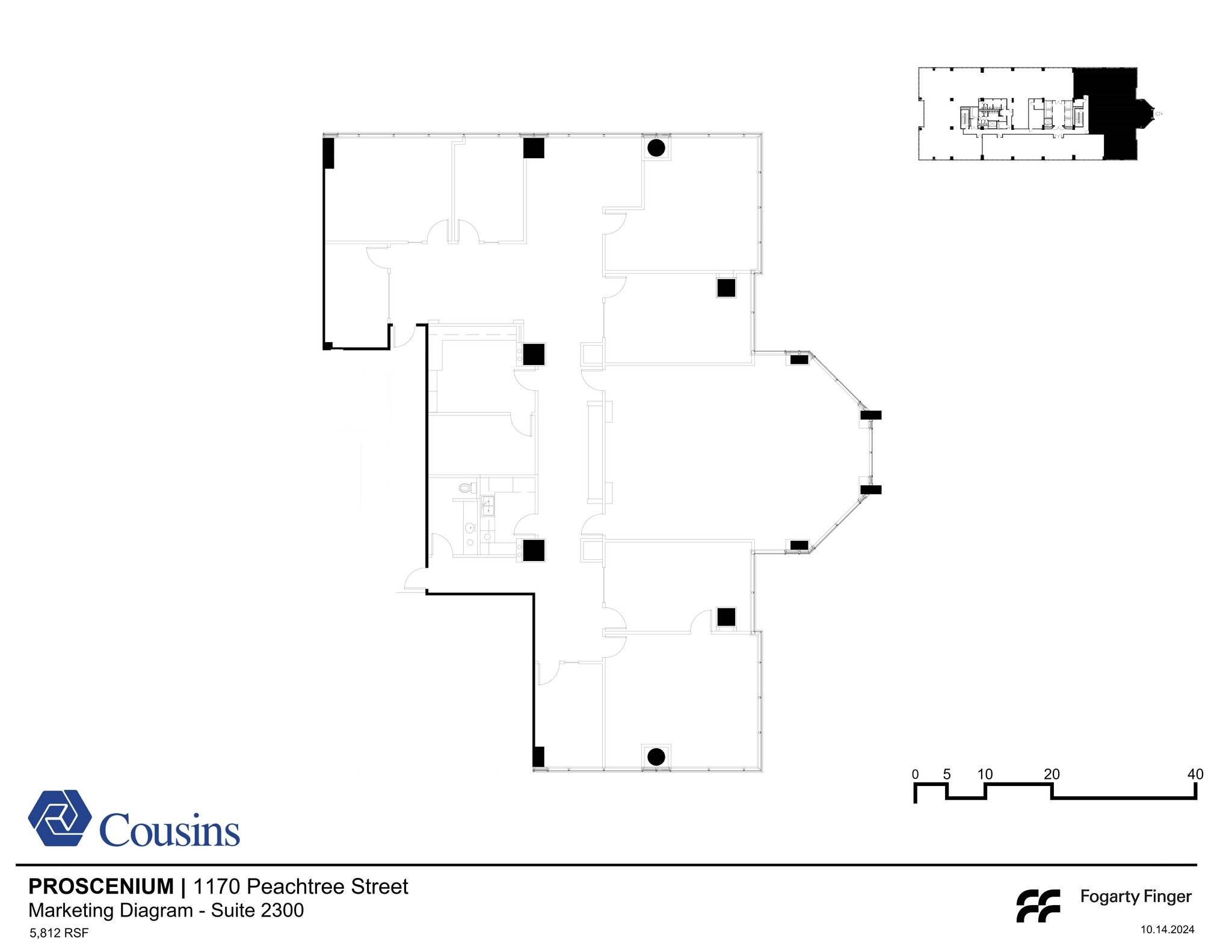 1170 Peachtree St, Atlanta, GA for lease Site Plan- Image 1 of 2