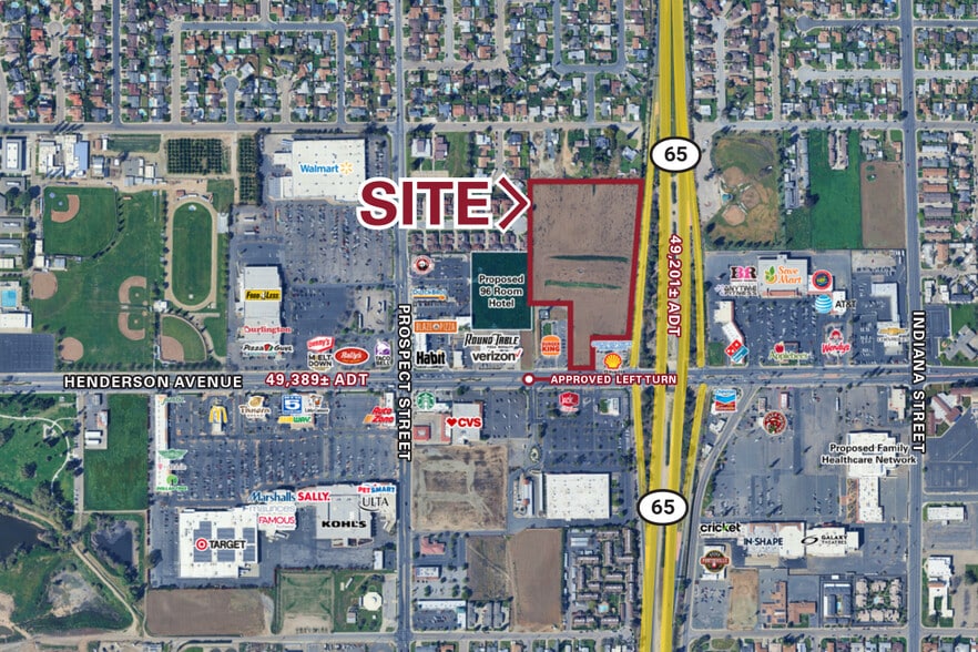 NWC West Henderson Avenue & Highway 65, Porterville, CA for sale - Primary Photo - Image 1 of 1