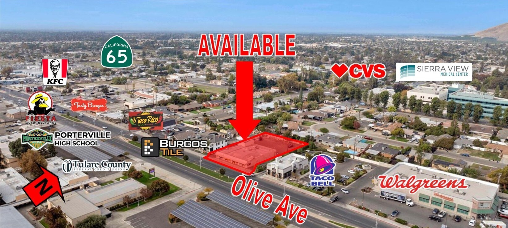 472 W Olive Ave, Porterville, CA à vendre Photo du bâtiment- Image 1 de 56