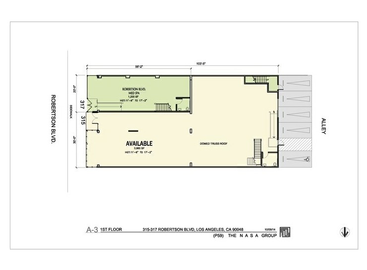 317 N Robertson Blvd., West Hollywood, CA à louer Plan d  tage- Image 1 de 1