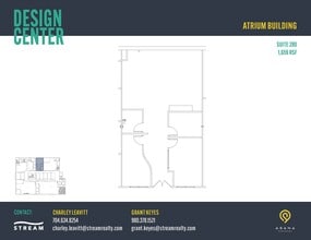 127 W Worthington Ave, Charlotte, NC à louer Plan d’étage- Image 1 de 1