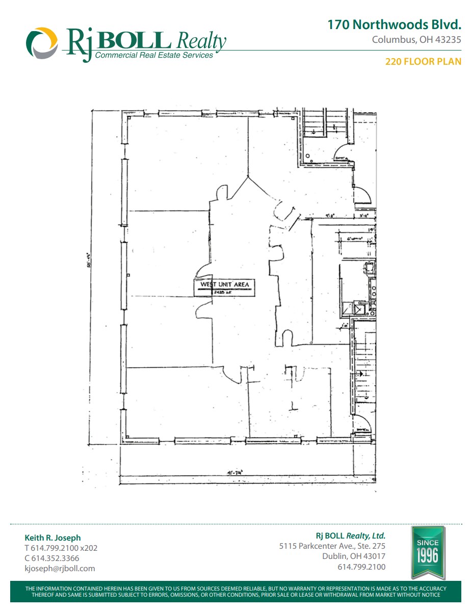 170 Northwoods Blvd, Columbus, OH for lease Floor Plan- Image 1 of 1