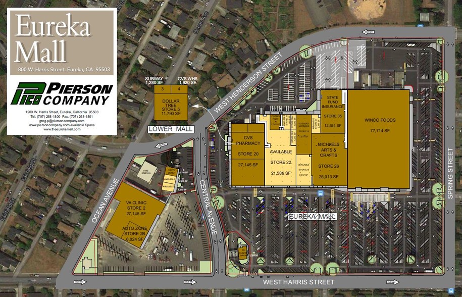 800 W Harris St, Eureka, CA à louer - Plan de site - Image 2 de 9