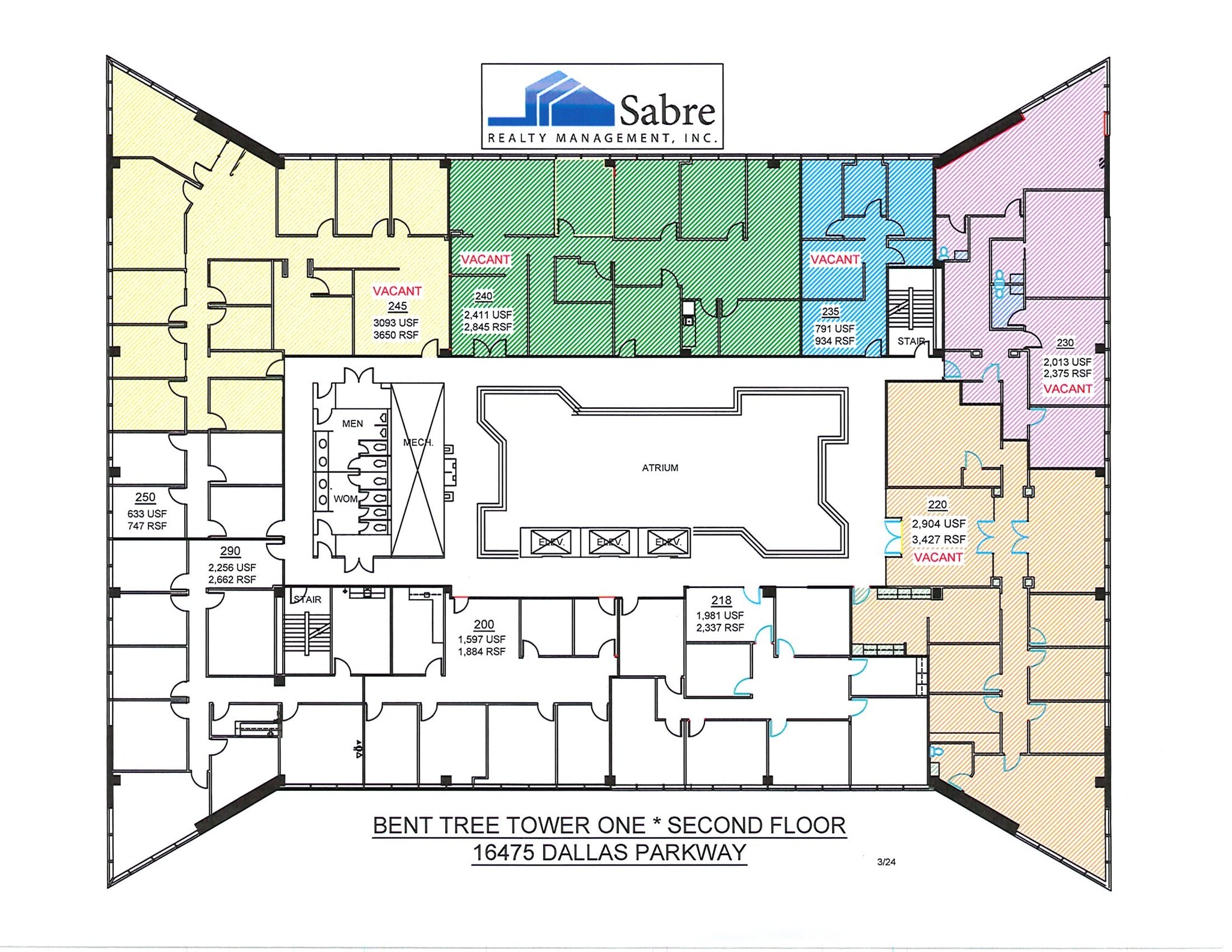 16475 N Dallas Pky, Addison, TX à louer Plan d’étage- Image 1 de 1