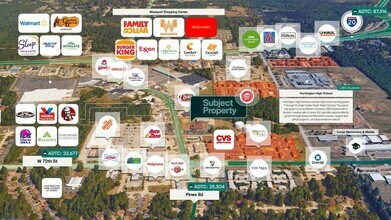 6825 Pines Rd, Shreveport, LA - AERIAL map view