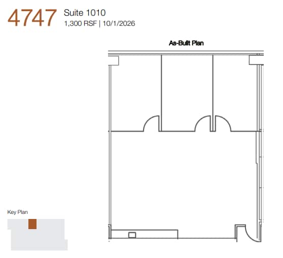 4747 Executive Dr, San Diego, CA à louer Plan d’étage- Image 1 de 1