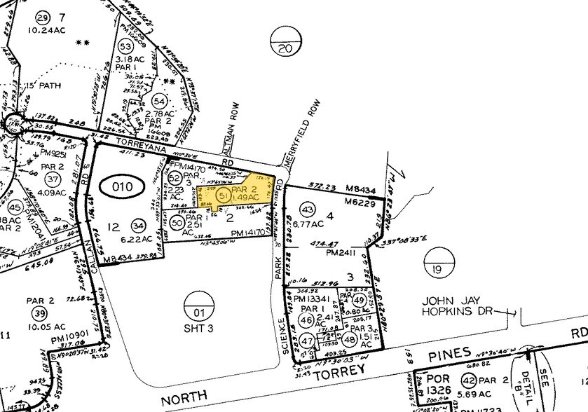 3040 Science Park Rd, San Diego, CA à louer - Plan cadastral - Image 2 de 7
