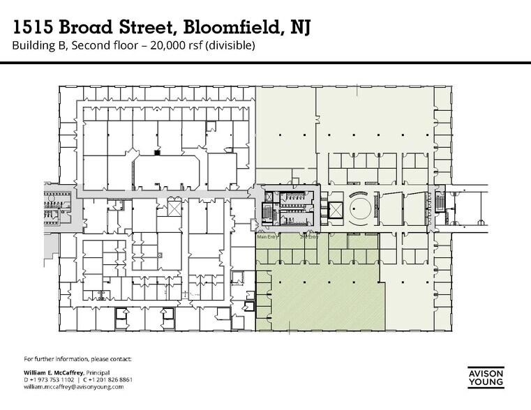 1515 Broad St, Bloomfield, NJ à louer - Plan d’étage - Image 2 de 6