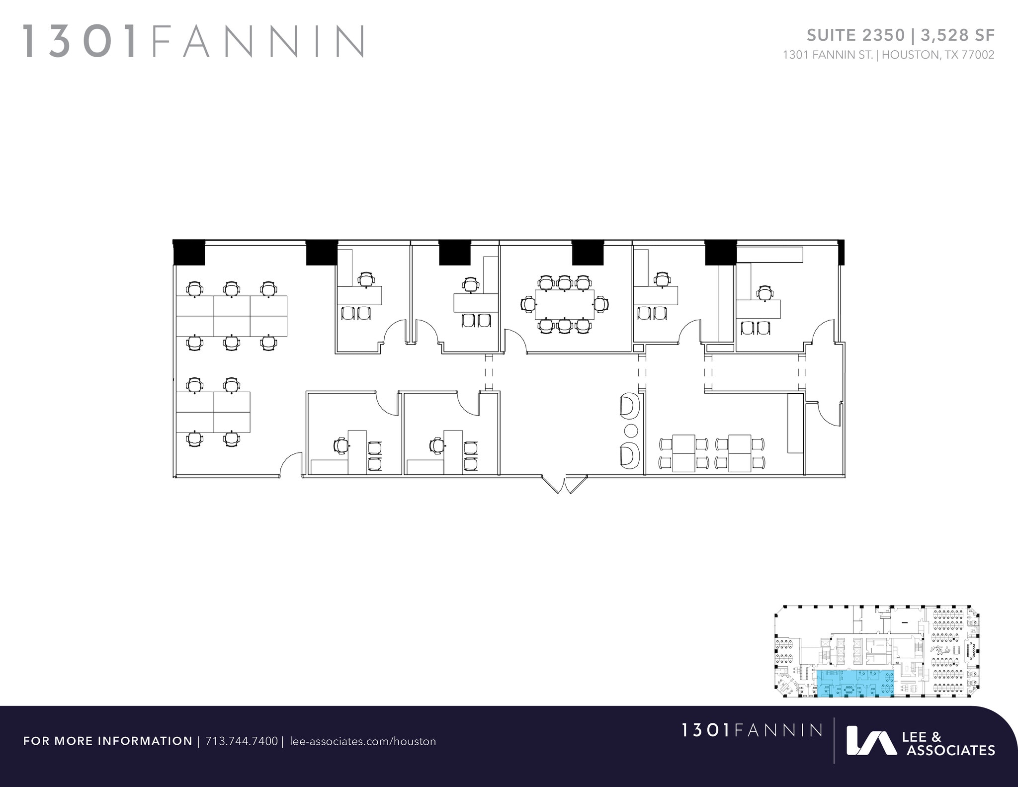1301 Fannin St, Houston, TX for lease Floor Plan- Image 1 of 1
