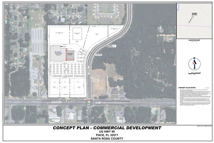 5240 Caroline Street, Pace, FL à louer - Plan de site - Image 1 de 1