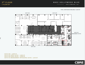 6922 Hollywood Blvd, Los Angeles, CA for lease Floor Plan- Image 1 of 1