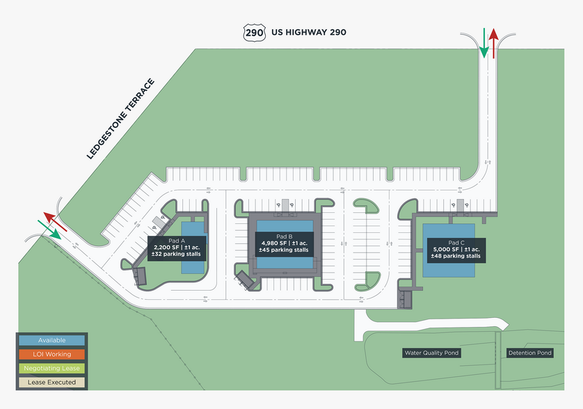9021 W US Hwy 290, Austin, TX à vendre - Plan de site - Image 2 de 2