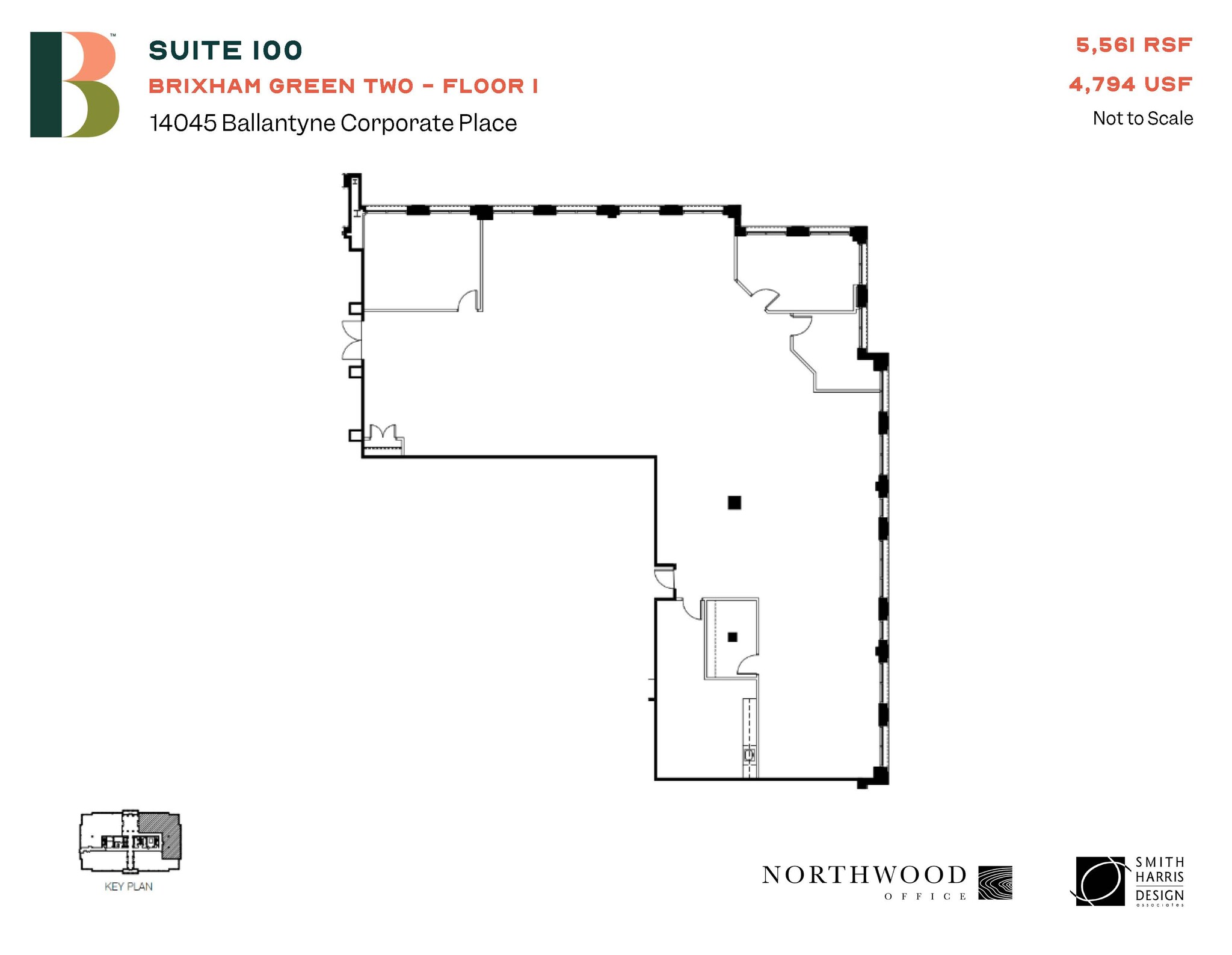 14045 Ballantyne Corporate Pl, Charlotte, NC à louer Plan d’étage- Image 1 de 1