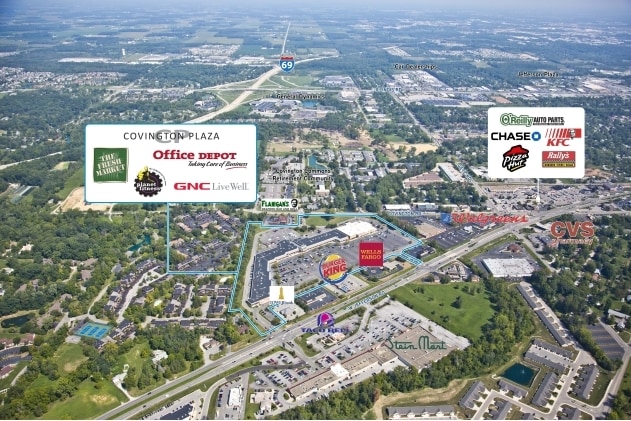 6306-6410 W Jefferson Blvd, Fort Wayne, IN à louer - Aérien - Image 2 de 14