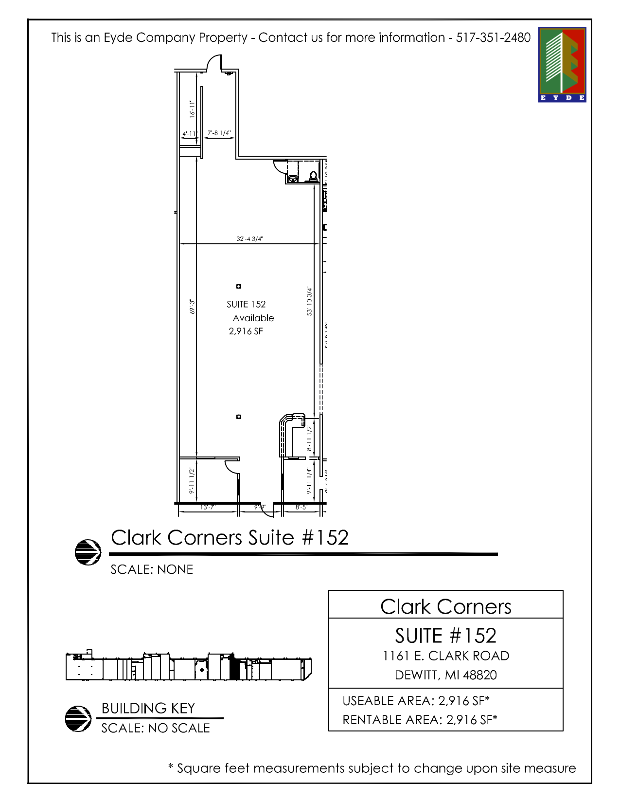 1161 E Clark Rd, Dewitt, MI for lease Floor Plan- Image 1 of 1