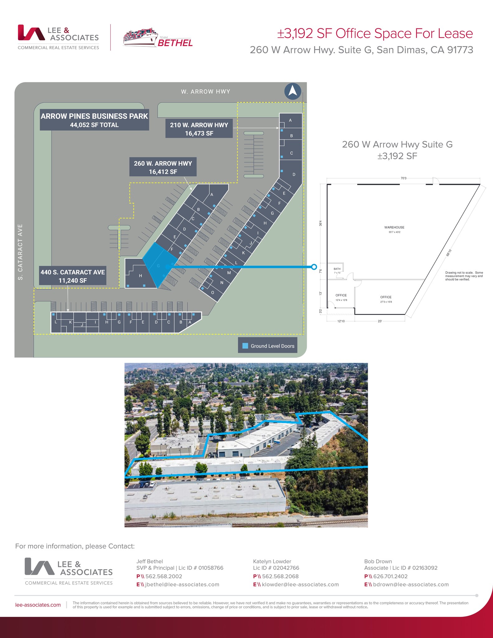 260 W Arrow Hwy, San Dimas, CA à louer Plan de site- Image 1 de 2