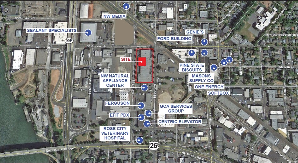 2502-2530 SE 8th Ave, Portland, OR for lease - Aerial - Image 3 of 21